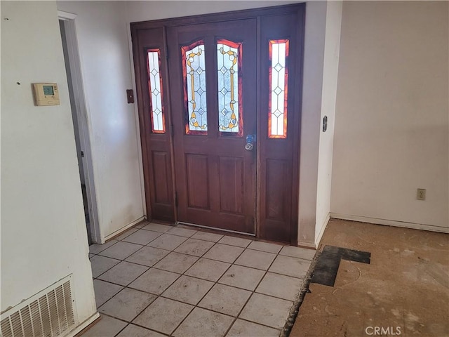 view of entrance foyer