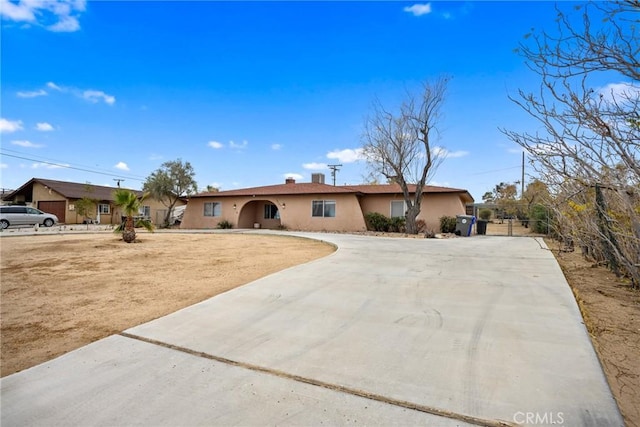 view of ranch-style home