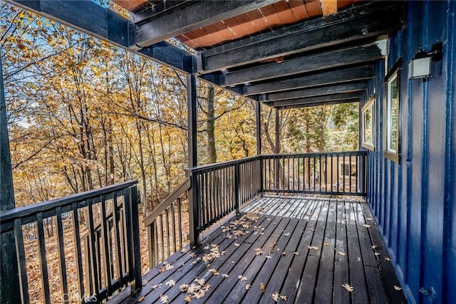 1181 Voltaire Dr, Lake Arrowhead, CA 92352 - view of wooden deck
