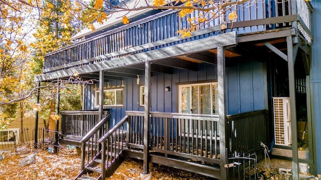 1181 Voltaire Dr, Lake Arrowhead, CA 92352 - back of property with board and batten siding