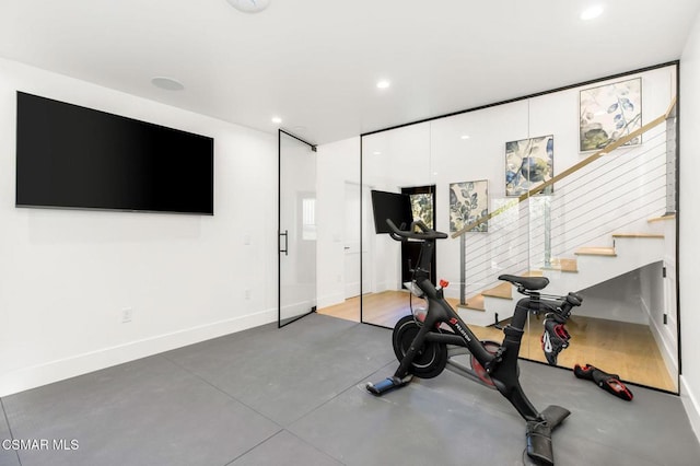 view of exercise room