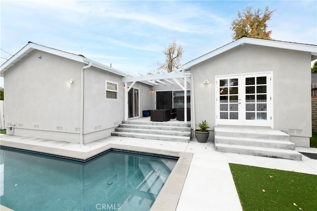 rear view of property with a patio area