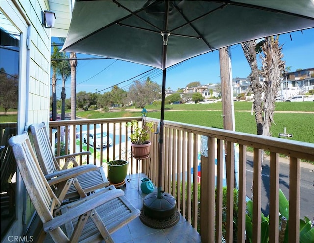 view of balcony