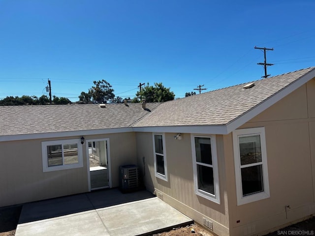 back of house featuring a patio area