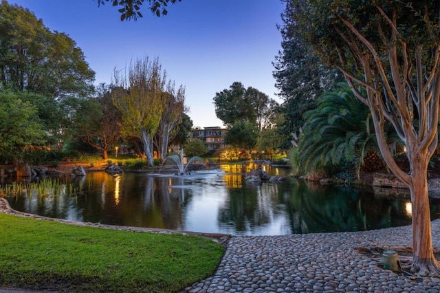 view of water feature