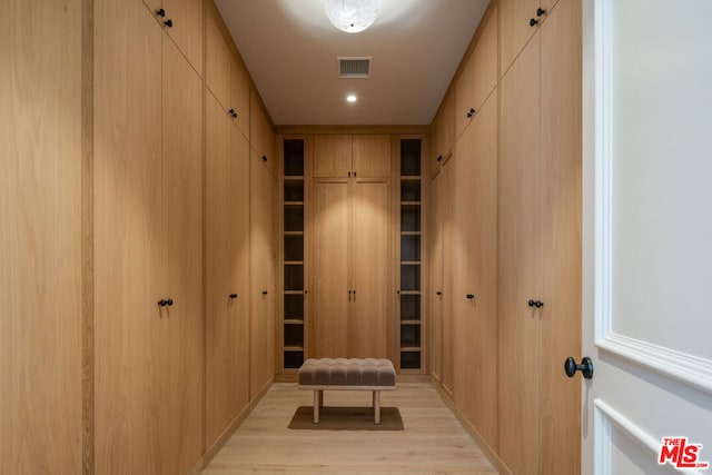 mudroom with light wood-type flooring