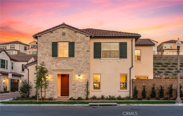 view of mediterranean / spanish-style home