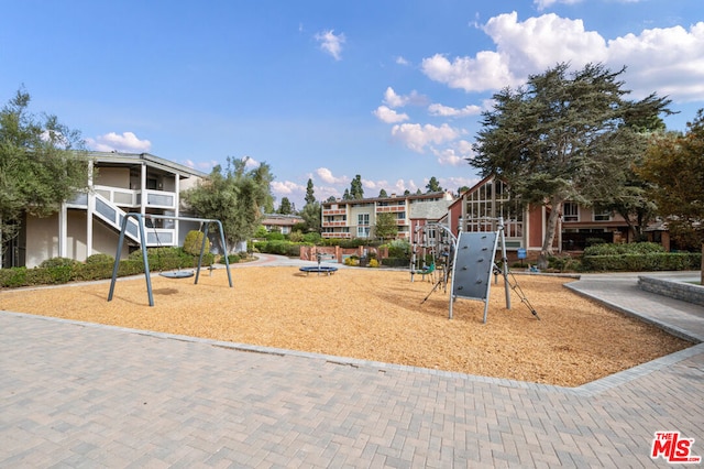 view of jungle gym