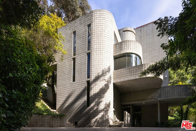 exterior space with a balcony