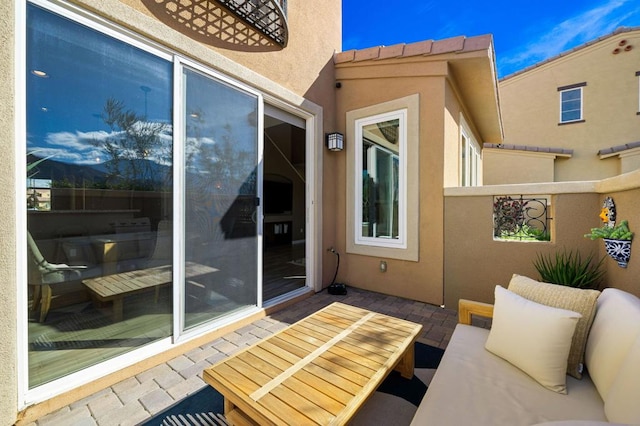 exterior space with a patio