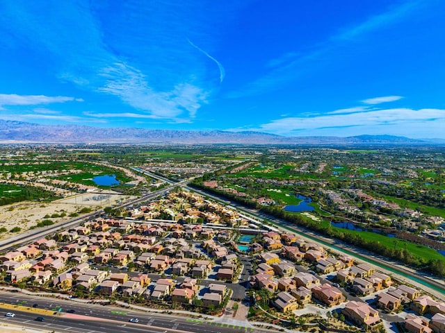 aerial view featuring a mountain view