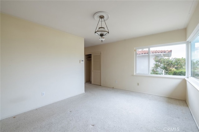 view of carpeted empty room