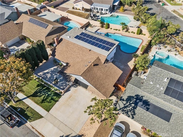 birds eye view of property