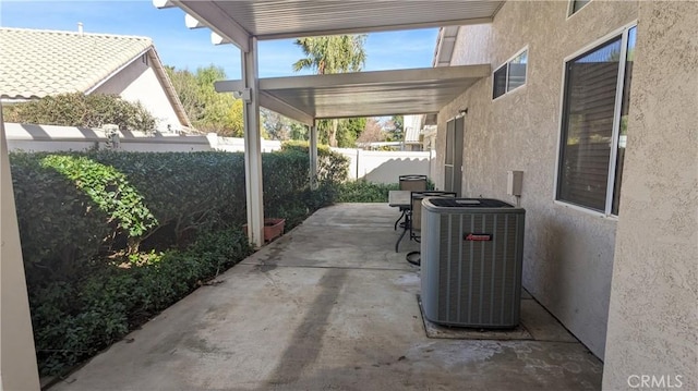 view of patio / terrace with cooling unit