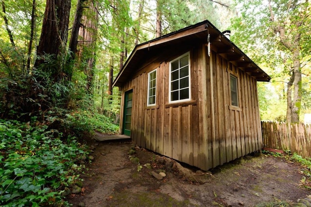 view of outbuilding