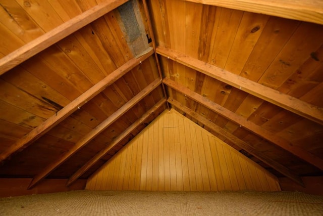 view of attic