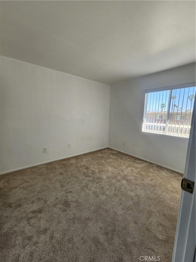 spare room featuring carpet flooring