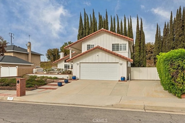 front facade featuring a garage