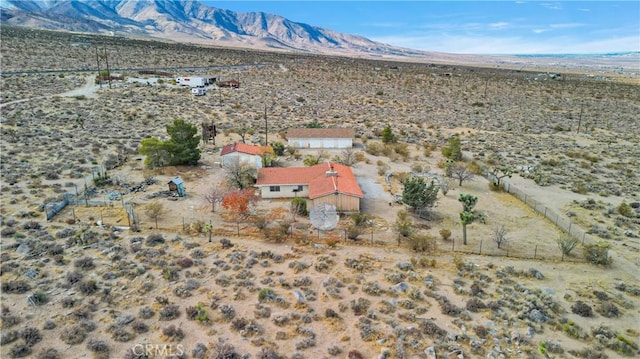 32222 Richard St, Lucerne Valley, CA 92356 - bird's eye view featuring a mountain view and a desert view