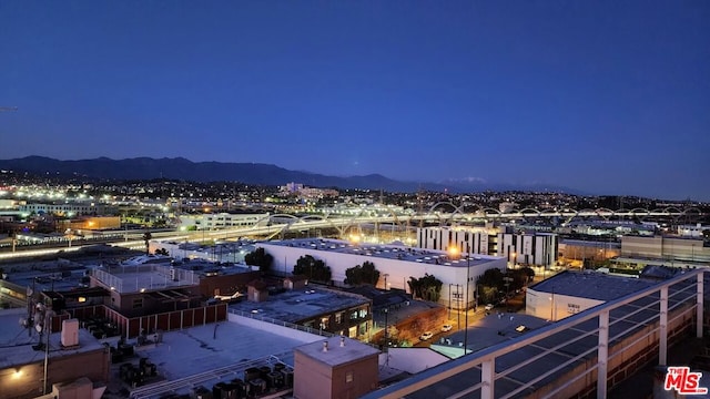 exterior space featuring a mountain view