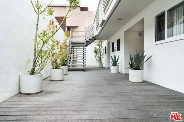 view of wooden terrace