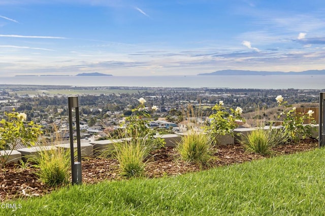 exterior space with a mountain view