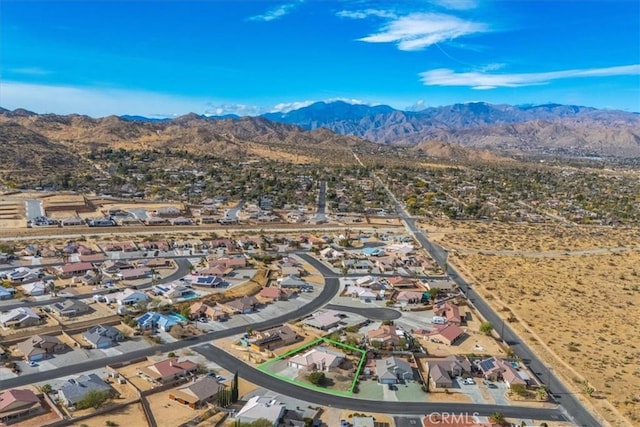 8550 Condalia Ave, Yucca Valley, CA 92284 - aerial view of residential area with a mountainous background