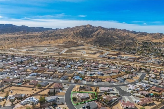 8550 Condalia Ave, Yucca Valley, CA 92284 - aerial view of property's location featuring nearby suburban area and property boundaries highlighted