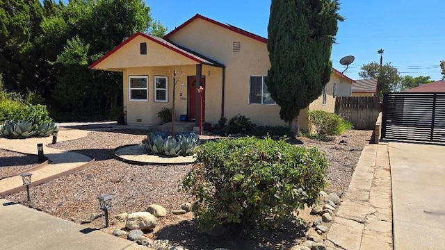 view of front of home