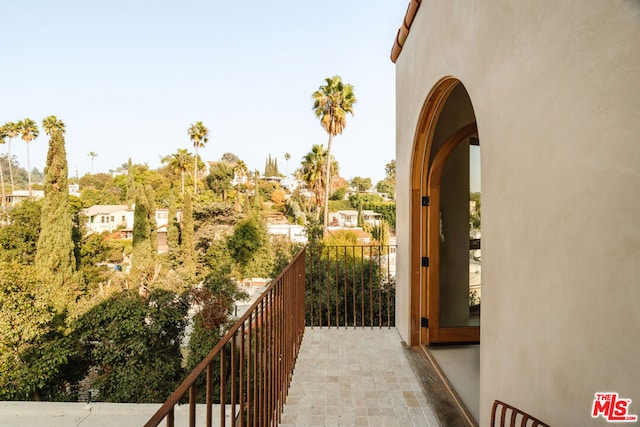 view of balcony