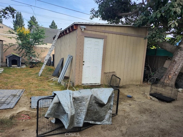 view of outbuilding