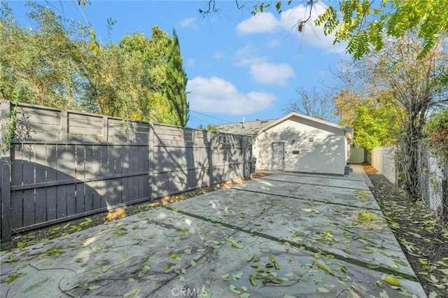 exterior space with a patio