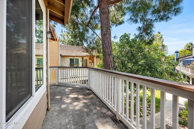 view of balcony