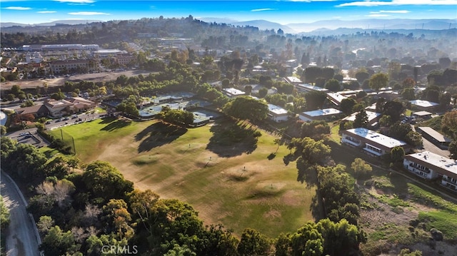 aerial view featuring a mountain view