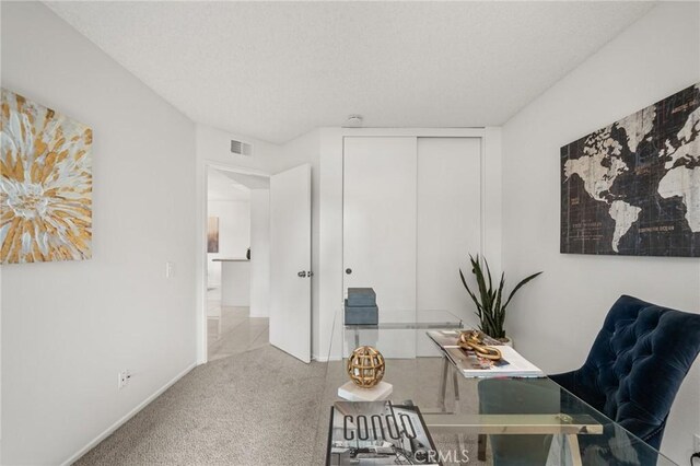 19106 Alamo Ln Unit 169, Yorba Linda, CA 92886 - carpeted office featuring a textured ceiling and baseboards