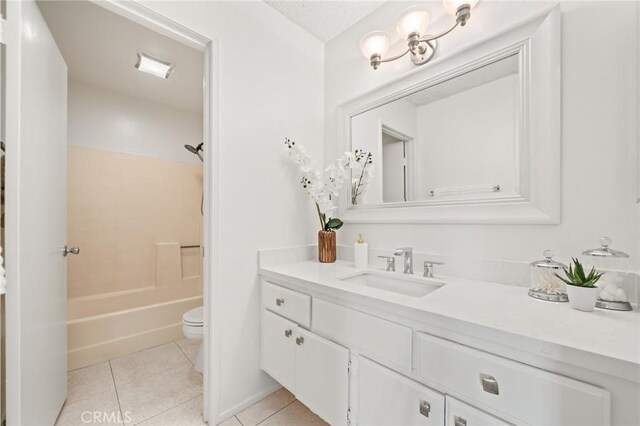 19106 Alamo Ln Unit 169, Yorba Linda, CA 92886 - full bathroom with vanity, tile patterned floors, and shower / bath combination