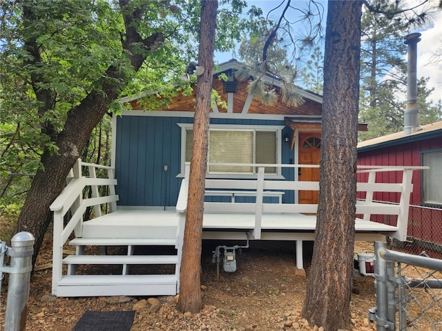 view of rear view of property