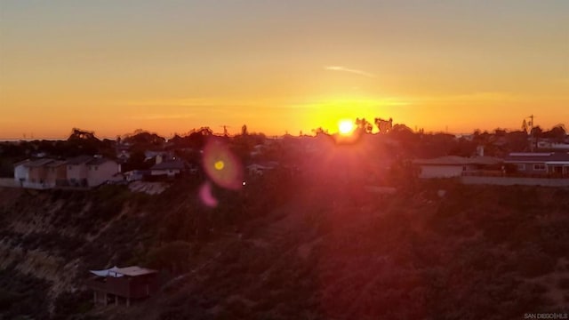 view of nature at dusk