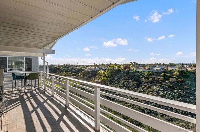 view of balcony