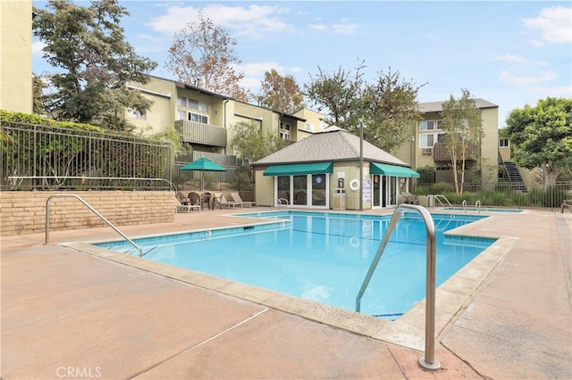 view of pool with a patio area