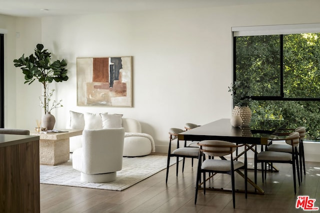 interior space featuring hardwood / wood-style flooring