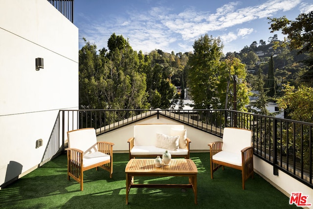 balcony with outdoor lounge area