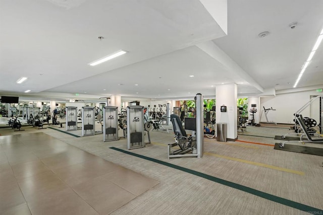 view of exercise room