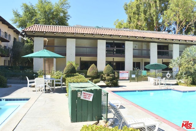 view of pool