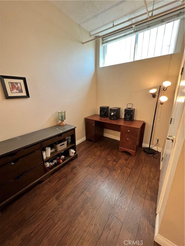 office featuring dark hardwood / wood-style floors