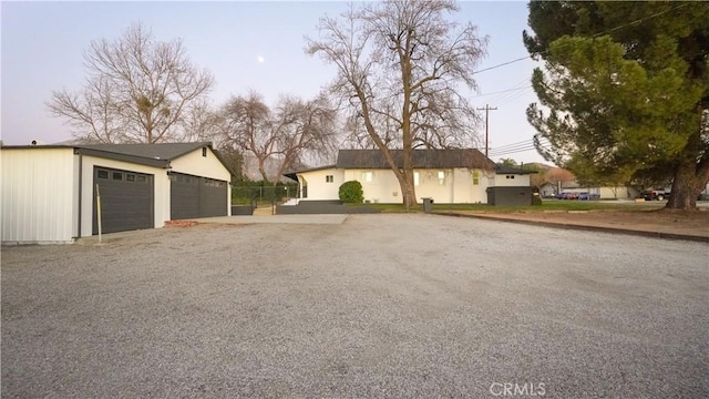 ranch-style home with a garage