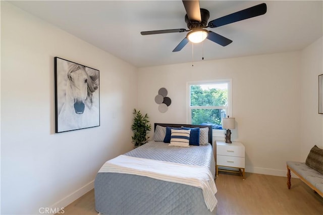 35414 Date Ave, Yucaipa, CA 92399 - bedroom with wood finished floors and a ceiling fan