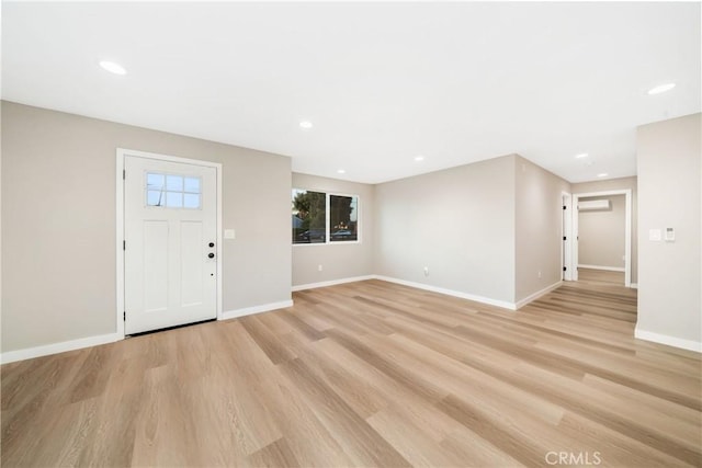 foyer featuring light hardwood / wood-style flooring