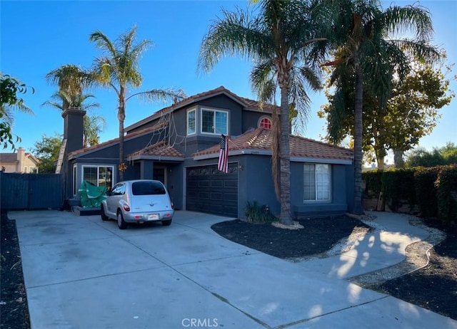 view of front of house featuring a garage