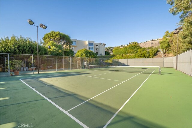 view of tennis court